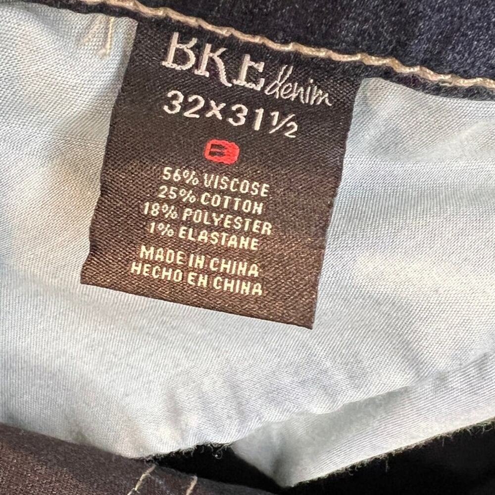 BKE Harper Bootcut Jeans Womens 32R Dark Wash Stretch Denim Contrast Stitch - Picture 9 of 9